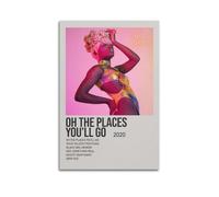 JUYRRGGRG Oh The Places You'll Go by Doechii Posters Canvas Cover Wall Art Print Aesthetic Poster Modern Art Painting for Living Room 08x12inch(20x30cm) Unframe-style