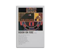 JUYRRGGRG Room On Fire by The Strokes Posters Canvas Cover Wall Art Print Aesthetic Poster Modern Art Painting for Living Room 16x24inch(40x60cm) Unframe-style