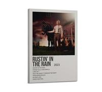 JUYRRGGRG Rustin' In The Rain by Tyler Childers Posters Canvas Cover Wall Art Print Aesthetic Poster Modern Art Painting for Living Room 16x24inch(40x60cm) Frame-style