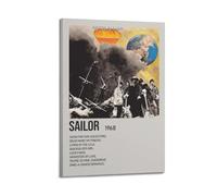 JUYRRGGRG Sailor by Steve Miller Band Posters Canvas Cover Wall Art Print Aesthetic Poster Modern Art Painting for Living Room 16x24inch(40x60cm) Frame-style