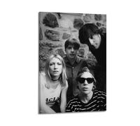 JUYRRGGRG Sonic Youth2 Posters Canvas Cover Wall Art Print Aesthetic Poster Modern Art Painting for Living Room 24x36inch(60x90cm) Frame-style