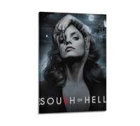 JUYRRGGRG South of Hell Posters Canvas Cover Wall Art Print Aesthetic Poster Modern Art Painting for Living Room 08x12inch(20x30cm) Frame-style