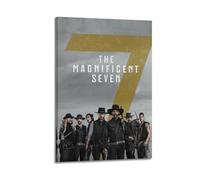 JUYRRGGRG The Magnifigent Seven Posters Canvas Cover Wall Art Print Aesthetic Poster Modern Art Painting for Living Room 24x36inch(60x90cm) Frame-style