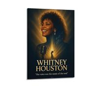 JUYRRGGRG Whitney Houston Posters Canvas Cover Wall Art Print Aesthetic Poster Modern Art Painting for Living Room 20x30inch(50x75cm) Frame-style