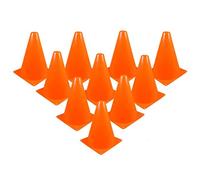 Juyutdey 10 Pcs Traffic Cones - 7 Inch of Multipurpose Construction Theme Party Sports Activity Cones for Football Training