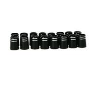 Juyutdey 10pcs Golf Ferrule with Double Chrome Ring for Driver & Fairway Wood & Iron Golf Accessories Type 5: 8.9x16x13.4mm