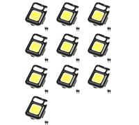 Juyutdey 10X COB Flashlight,500Lumen Bright Rechargeable Keychain Mini Flashlight 3 Light Mode with Bottle Opener for Fishing