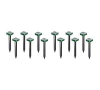 Juyutdey 12 Pcs Outdoor Solar Ultrasonic Vibration Repeller Snake Repeller Mole Electronic Snake Repeller for Garden Yard Farm