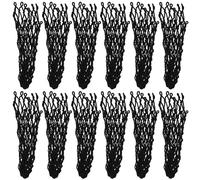 Juyutdey 12PCS Billiards Net Hollow Thicker Stronger Out Pool Table Pocket Nets for Billiards Trainning