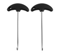 Juyutdey 2Pcs Stainless Steel Hockey Skate Tightener Skate Key Tool Shoe Lace Puller Ice Roller Skate Tool for Ice-Skates