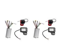 Juyutdey 2X 36V 350W Folding Scooter Controller Kit Electric Scooter Controller LCD Display Brake Accelerator Throttle Set