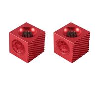 Juyutdey 2X 5 Tools in 1 Pool Cue Tip Maintenance, Perforator, Shapers - the Last Tip Tool Pool Cue Tips,Red
