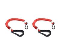 Juyutdey 2X 8M0092850 Boat Safety Kill Stop Switch Connector Lanyard Replacement for 15920Q54 823037A09 Emergency Stop Switch Red