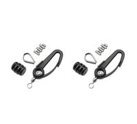 Juyutdey 2X Downrigger Cable Terminator Kit, Complete Set with Swivel Snaps, Thimble, Soft Stop Bumper & Crimp Sleeves