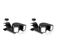 Juyutdey 2X Grill Lights for BBQ Waterproof - Press Switch & 10 Super-Bright Barbecue Led Lamp Heat & Flexible Light