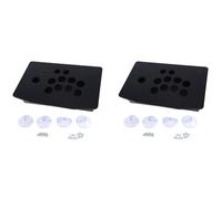 Juyutdey 2X Joystick Acrylic Panel Case for Game Machine DIY Can Be Installed Joystick Button for Retro Video Game