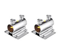 Juyutdey 2X Parasol Balcony Bracket Stainless Steel Adjustable Umbrella Stand Wall Mounted Fishing Box Umbrella Holder
