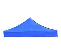 Juyutdey 2X2M Canopy Top Cover Replacement Four-Corner Tent Cloth Foldable Rainproof Patio Pavilion Replacement Blue