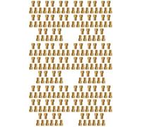 Juyutdey 300Pcs Bike Valve Adaptor Pump Bicycle Convert Presta to Schrader Copper Valve Adaptor Gas Nozzle Tube Cycling Tool