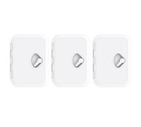Juyutdey 3pcs 270 X 375Mm Plastic Anti Aging Ultraviolet White Deck Marine Hatch Boat Hatches Inspection Yacht Cover RV