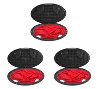 Juyutdey 3X Marine Cover Pull Out Deck Plate Hole Deck Plate Kit Hatch with Kayak Boat Fishing Rigging Boat Kayak Accessories