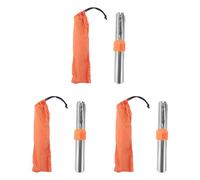 Juyutdey 3X Pure Titanium Camping Stove Wind Shield Camping Stove Wind Screen Outdoor Gas Stove Windproof Windshield 15Cm