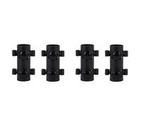 Juyutdey 4PCS Awning Pole Fixing Tube Ground Bracket Windproof Adjustable Tent Canopy Support Rod Fixer