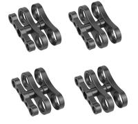 Juyutdey 4X Tripod Butterfly Clip Clamp 1Inch Ball Joint Arm 1/4 3/8 Mount for Cameras Underwater Diving Lights Torch