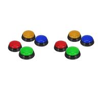 Juyutdey 8 Pack Buzzers for Trivia Games, Answer Buzzers for Classroom, Game Buzzers with Lights and Sound Great for Games