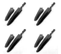 Juyutdey 8X Black Mountain Bike Bicycle Road Tire Front Rear Mudguard Set Mud Guard Big Flying Fish