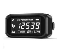 Juyutdey Accurate for Step Calorie Tracker 3D Pedometer for Walking with LCD Display for Step Counter