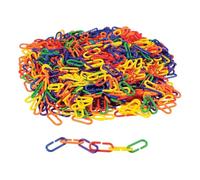 Juyutdey Colorful Link 'N' Learn Links - 1000-Piece - Counting, Math Manipulatives for Preschool, Kindergarten, Homeschool