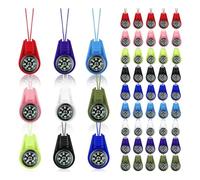 Juyutdey Compass for Kids Compass Hiking, 9 Colors, Kids Compass, Mini Compass, Kids Compass for Hiking 45Pcs