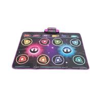 Juyutdey Dance Game Mat Electronic Dance Mat Built in Music Dual Player Interactive Dance Game Pad for Home Indoor Gaming Pad