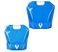 Juyutdey Foldable Water Container with Tap, 5L and 10L Portable Water Storage Solution for Camping