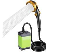 Juyutdey LED Display Portable Shower Pump for Camping, Long-Lasting& Quiet Outdoor Pump with IP68 Rating
