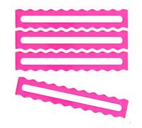 Juyutdey Mahjong Guide Line Finder 4-Pack Acrylic Bright Scalloped Mahjong Rules Helper for Beginners, Beginner Mahjong Reading Tool, Reader Mah Jong Game Accessory