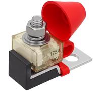 Juyutdey MRBF Terminal Fuse Block,175AMP 58V DC Battery Terminal Fuse,Single Stud 5/16" M8 Marine Battery Fuse and Waterproof Cap