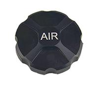 Juyutdey MTB Bicycle Fork Cover Cap Aluminum Alloy Air Fork Nozzle Cover Shock Absorption Front Fork Gas Caps Cover,Black