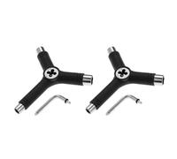 Juyutdey Multifunctional Accessory for Y Skate Tools, Allen Wrench Type, Head Screwdriver, All In-One Skateboard Tools B