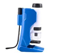 Juyutdey Science Kit for Kids Mini Microscope Handheld Gift with LED Light, 60X-180X Magnification for Students