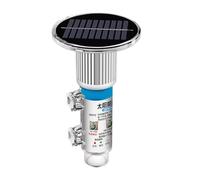 Juyutdey Solar Signal Light Adjustable Flashing Red Green White Light for Yacht Ship Mast Ocean Buoy Fishing