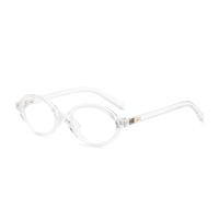 JUYYTUK Oval Small Frame Retro Female Korean Plain Glasses Eyeglasses Eye Protection Ladies Optical Spectacle Eyeglass,2