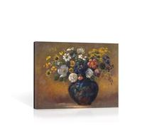 JUZAI Canvas Wall Art Room Decorations Classical Painting Still Life with Flowers in Vase Canvas Prints Home Decor Office Farmhouse Bathroom Decor 12x16in/30x40cm