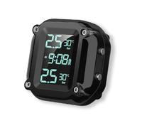JUZELY Tyre Pressure Monitoring System for Peugeot Elyseo 100 2001-2003, Dual Wheel Data Display Magnetic Charging Waterproof Easy Install