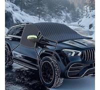 JUZELY Windscreen Half Car Cover for Hyundai i800 Starex H1 H-1 H300 Huiyi, Thickened and foldable Snow UV Ice Protection Car Windshield Cover Car Windscreen Snow Cover,Sedan/SUV
