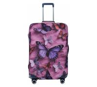 JUZGTSIT All Butterflies for Thicken Baggage Fit 18-32 Inch Black, M Elastic Luggage Cover Suitcase Covers Protector