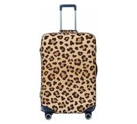 JUZGTSIT Cute Cats Silhouettes Black for Kid and Adult, Leopard #01, L (Fit 25-28 Inch) Elastic Luggage Cover Suitcase Covers Protector