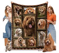 JUZGTSIT Labradoodle Blanket for Women Men Kids, Labradoodle Gifts for Labradoodle Dog Lover, Soft Cozy Lightweight Warm Flannel Blankets and Throws for Sofa Living Room Decor, 50" x 60" Throw Size