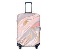 JUZGTSIT Liquid Marble Texture for Kid and Adult, L (Fit 25-29 Inch), Black, L (Fit 25-29 Inch Elastic Luggage Cover Suitcase Covers Protector